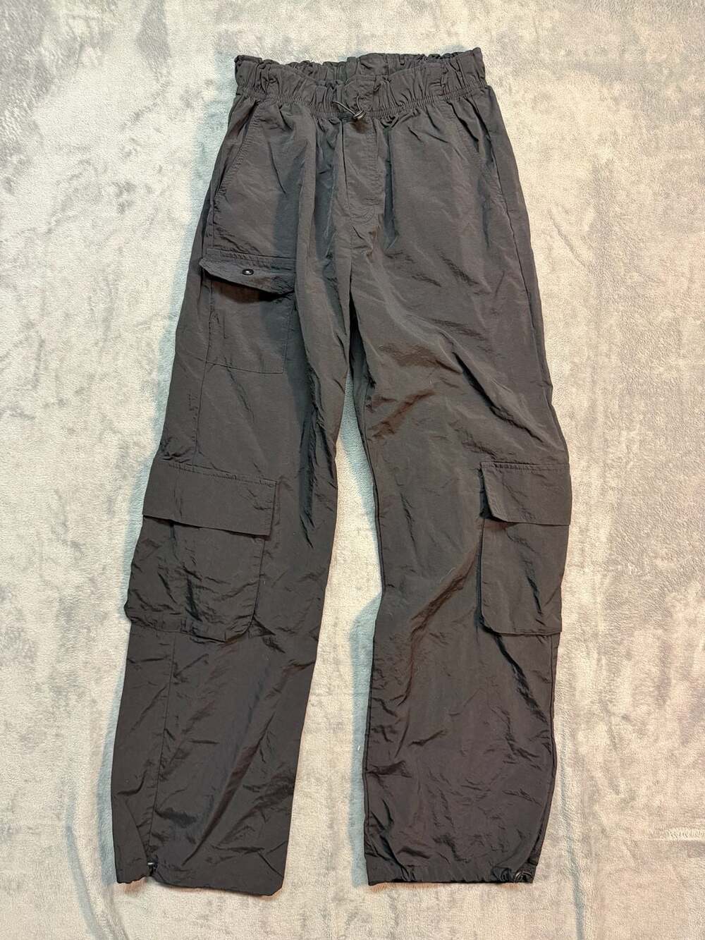 Love tree small Nylon Cargo Pants With Drawstring Waist baggy 90s
